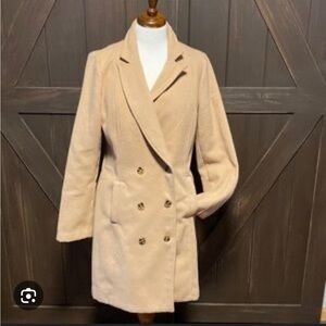 Skies Are Blue. Tan Pea Coat